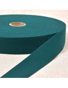 Cinghia in poliestere effetto cotone - Verde bottiglia
