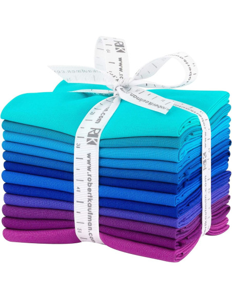 Fasci di Fat Quarter Kona - Pavone