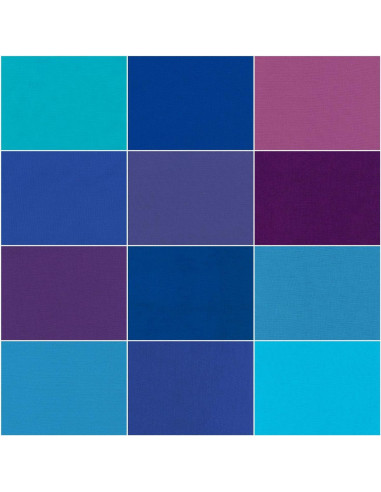 Fasci di Fat Quarter Kona - Pavone
