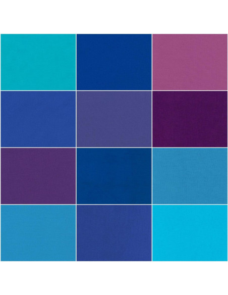 Fasci di Fat Quarter Kona - Pavone