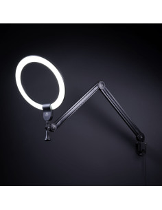 Lampada ad anello Daylight Aura su braccio