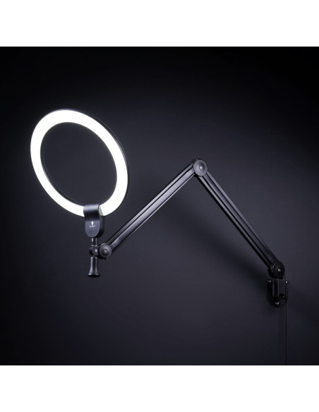 Lampada ad anello Daylight Aura su braccio
