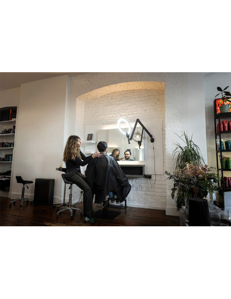 Lampada ad anello Daylight Aura su braccio