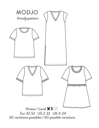 Modello di T-shirt e abito Modjo - Atelier Scämmit