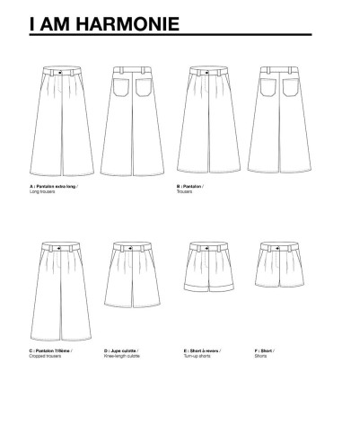 Modello di pantaloni Harmonie - I am patterns