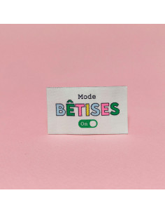 Set di 6 etichette tessute - Sciocchezze 2