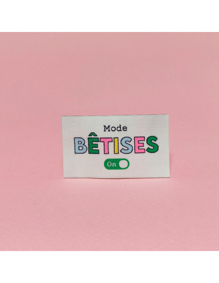 Set di 6 etichette tessute - Sciocchezze