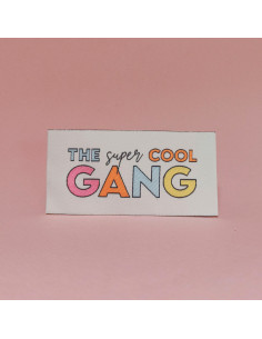 Set di 6 etichette tessute - The super cool GANG 2