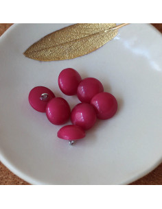 Bottone a semisfera con gambo - Fucsia