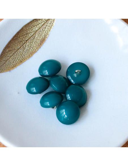 Pulsante semisferico con coda - Verde abete