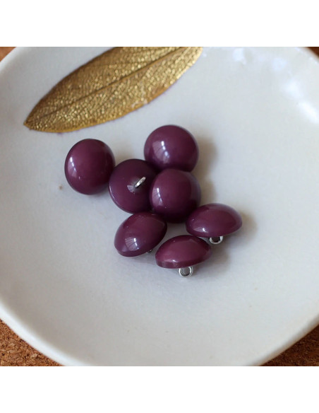 Pulsante a semisfera con coda - Viola