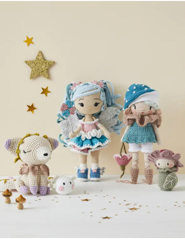Libro di bambole e amigurumi fantastici all'uncinetto