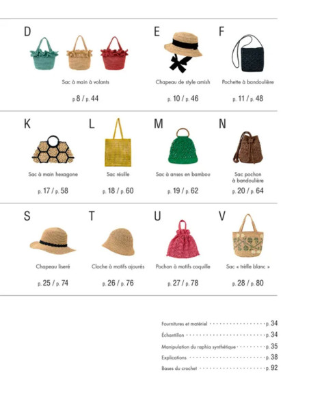 Borse e cappelli in rafia