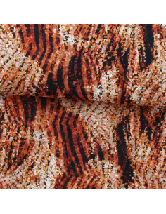 Tessuto voile di poliestere - Zebra ocra