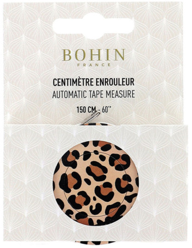 Metro a nastro motivo cucito 150 cm Leopardo Bohin