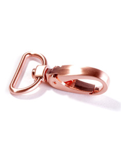 Moschettone in metallo 25 mm - Oro rosa