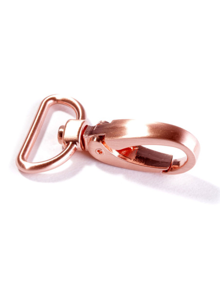 Moschettone in metallo 25 mm - Oro rosa