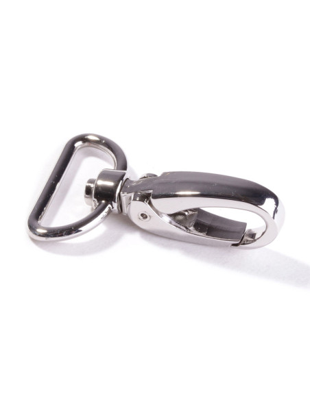 Moschettone in metallo 25 mm - Argento