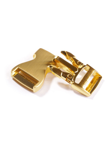 Fibbie in metallo per cintura 25 mm - Oro