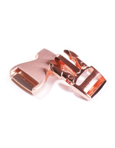 Fibbie in metallo per cintura 25 mm - Oro rosa