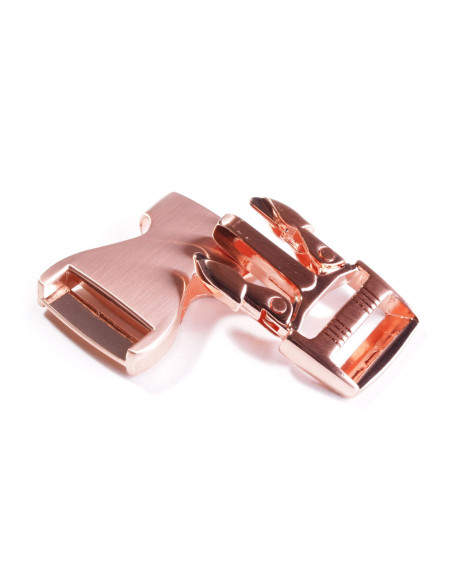 Fibbie in metallo per cintura 25 mm - Oro rosa