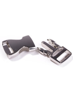 Fibbia in metallo per cintura 25 mm - Argento