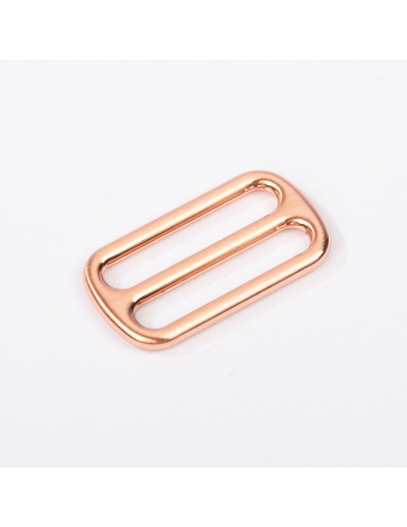 Fibbia scorrevole in metallo - Oro rosa 25 mm