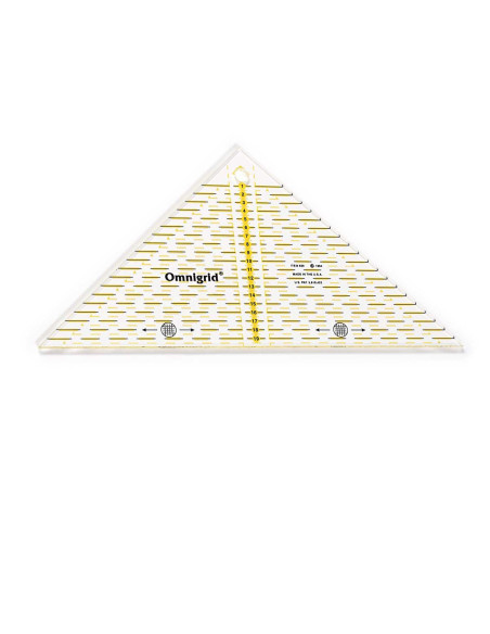 Regola triangolo rettangolo Omnigrid 1/4 quadrati