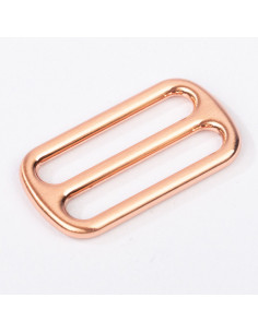 Fibbia scorrevole in metallo - Oro rosa 40 mm