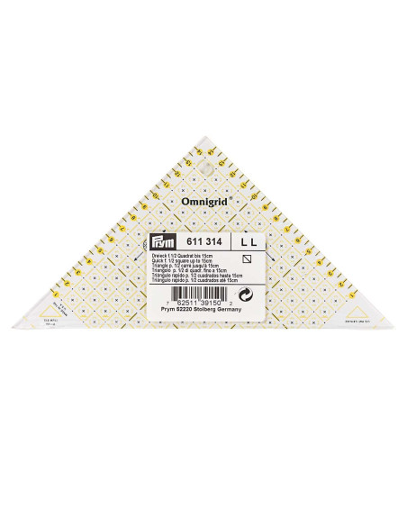 Regola triangolo rettangolo Omnigrid 1/2 quadrati