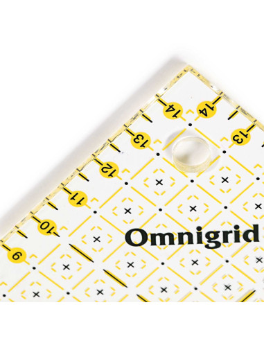 Regola triangolo rettangolo Omnigrid 1/2 quadrati