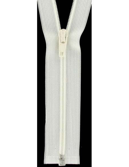 Chiusura separabile nylon super fine - Bianco sporco