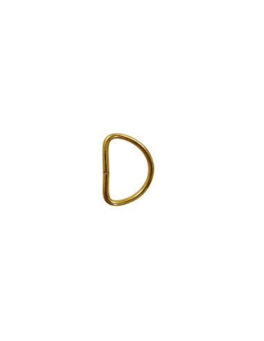 Anello a D 16 mm - Oro