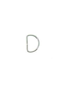 Anello a D 16 mm - Argento