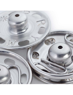 Bottoni a pressione da cucire 30 mm - Argento 2