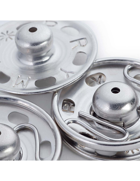 Bottoni a pressione da cucire 30 mm - Argento