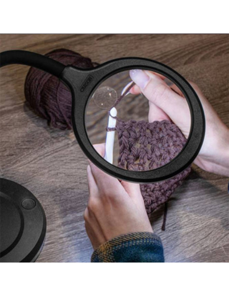 Lampada con lente d'ingrandimento da tavolo ultra luminosa Carson Optical