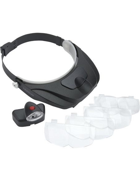 Lampada lente d'ingrandimento a fascia Magnivisor Deluxe Carson Optical