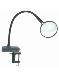 Lente d'ingrandimento con braccio flessibile illuminato MagniFlex Carson Optical