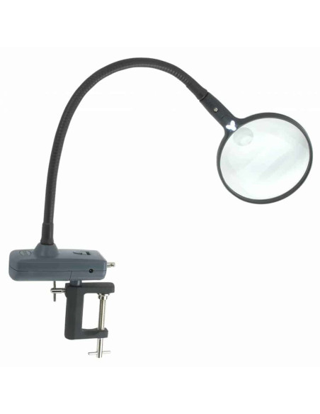 Lente d'ingrandimento con braccio flessibile illuminato MagniFlex Carson Optical