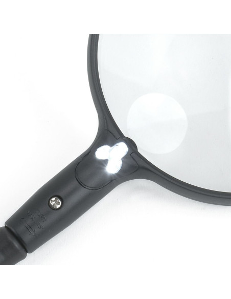 Lente d'ingrandimento con braccio flessibile illuminato MagniFlex Carson Optical