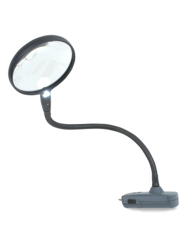 Lente d'ingrandimento con braccio flessibile illuminato MagniFlex Carson Optical