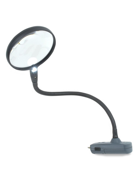 Lente d'ingrandimento con braccio flessibile illuminato MagniFlex Carson Optical