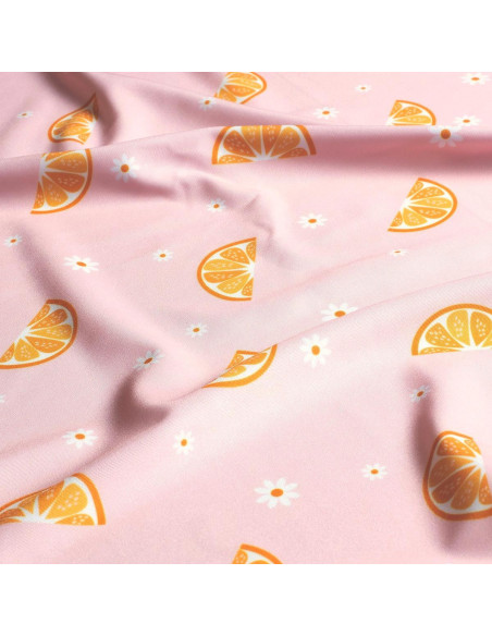 Tessuto lycra costume da bagno - Fetta di limone