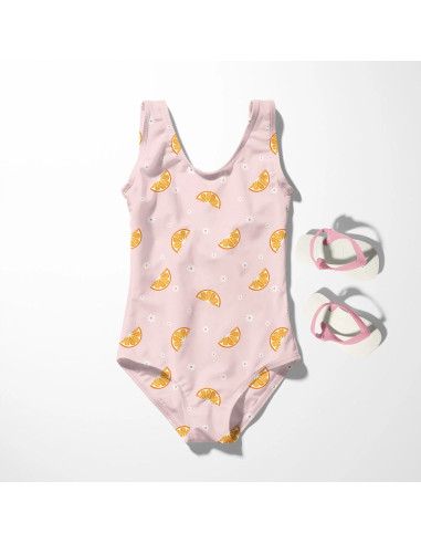 Tessuto lycra costume da bagno - Fetta di limone
