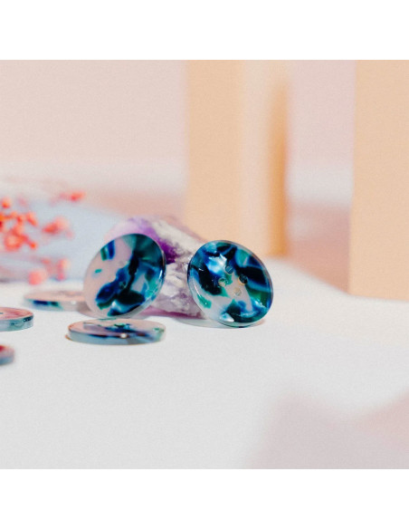 Confezione di 10 bottoni in biorisina 20 mm 4 fori - Sublime