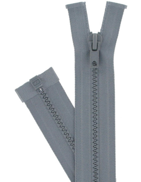 Cerniera separabile sintetica - Grigio scuro