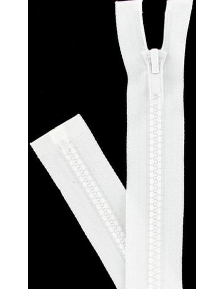 Cerniera separabile sintetica - Bianco