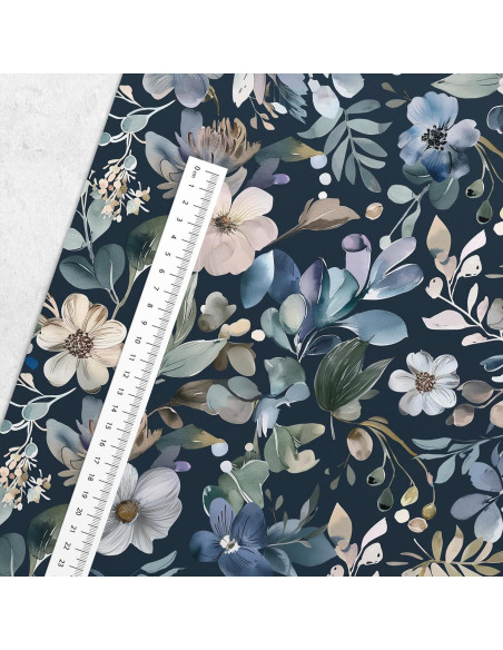 Tessuto cotone premium - Sottobosco fiorito