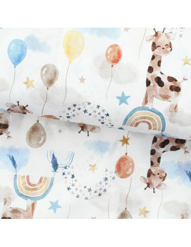 Tessuto popeline di cotone - Giraffa